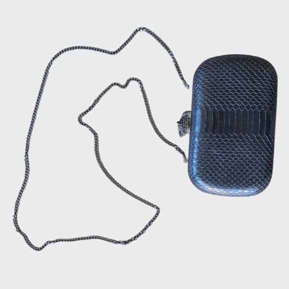 💢Sale💢 BNWOT House of Harlow 1960 Tilda framed snake embossed clutch - Picture 5 of 8